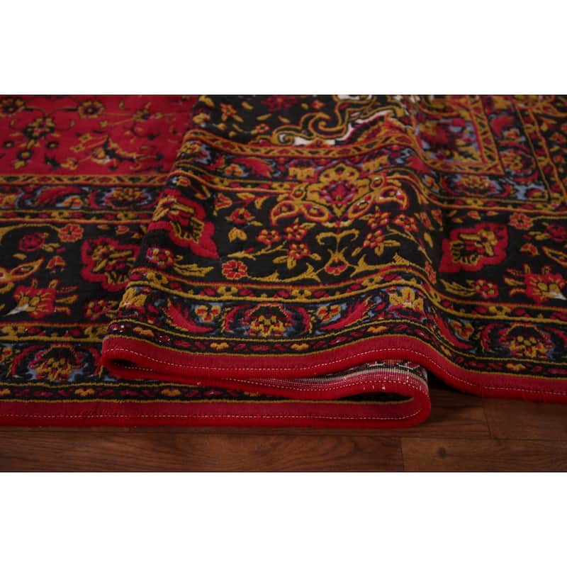 Medallion Kashan Turkish Area Rug Machine Made Carpet - 9'8" x 13'0"