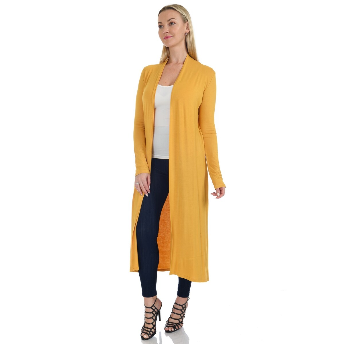 Shop Simply Ravishing Women S Long Sleeve Floor Length Open