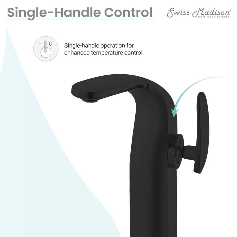 Chateau Single Hole Single-Handle High Arc Bathroom Faucet
