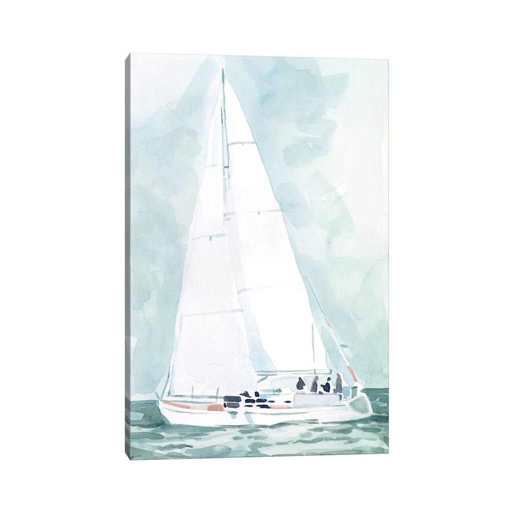 iCanvas "Soft Sailboat IV" by Emma Scarvey Canvas Print