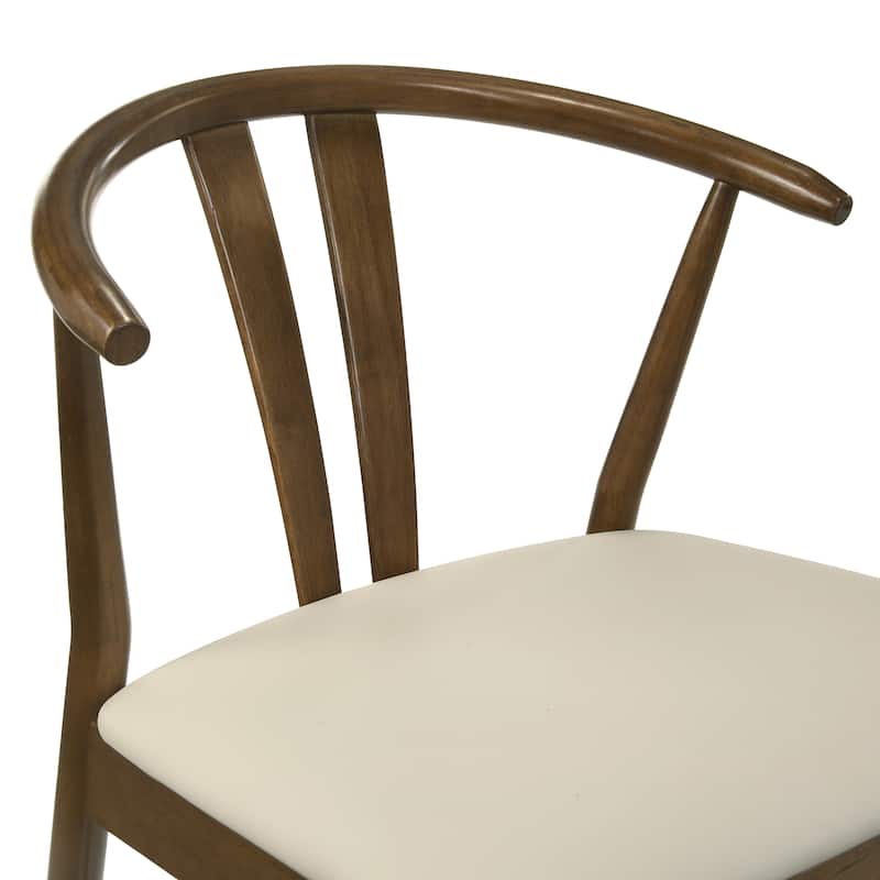 Dining Chairs, Curved Back Design, Set of 2, 22.83"W x 20"D x 31.1"H