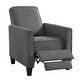 preview thumbnail 8 of 10, Haynes Traditional Fabric Welted Padded Recliner Chair by Furniture of America