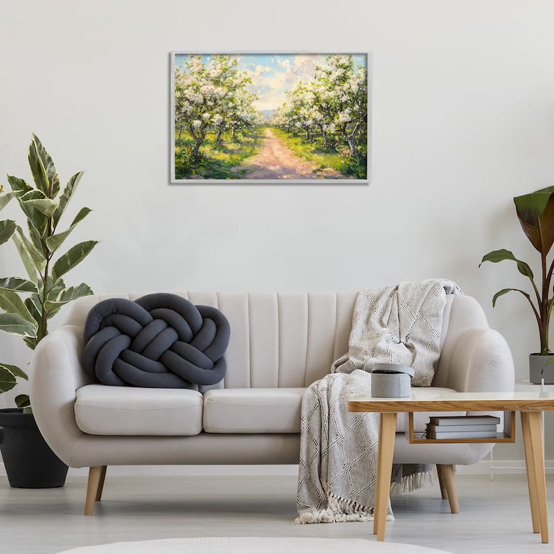 Stupell Path Through Flowering Trees Framed Giclee Art Design By LSR Creative Studio