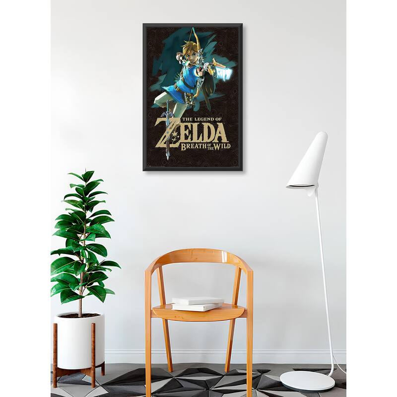 Zelda - Breath of the Wild  Framed Art Poster - 24 x 36 Inch