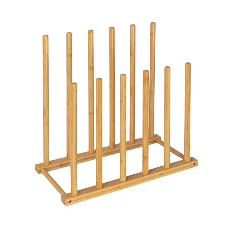 Household Essentials Bamboo and Metal 6 Pair Boot Rack - 19.5"L x 9.5"W x 18.1"H