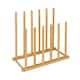 Bamboo and Metal 6 Pair Boot Rack - 19.5
