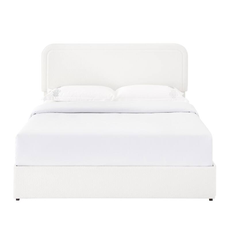 Upholstered Platform Bed with Patented 4 Drawers Storage