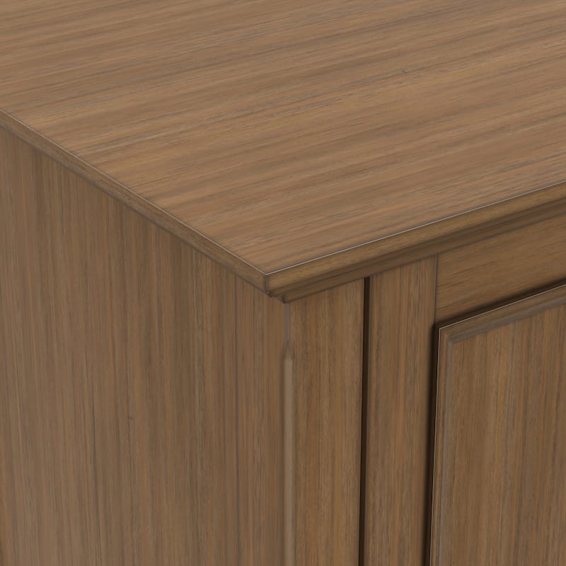 WYNDENHALL Halifax 72 inch Wide Solid Wood Transitional TV Stand - 72"w x 19"d x 26" h