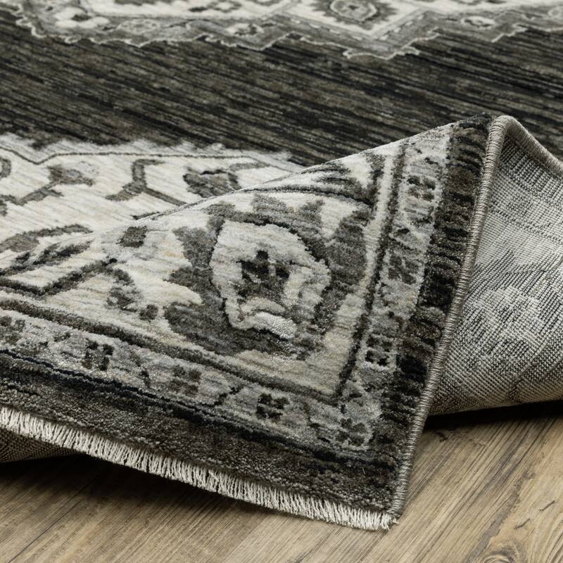 Style Haven Cadiz Center Medallion Fringe-Edge Area Rug
