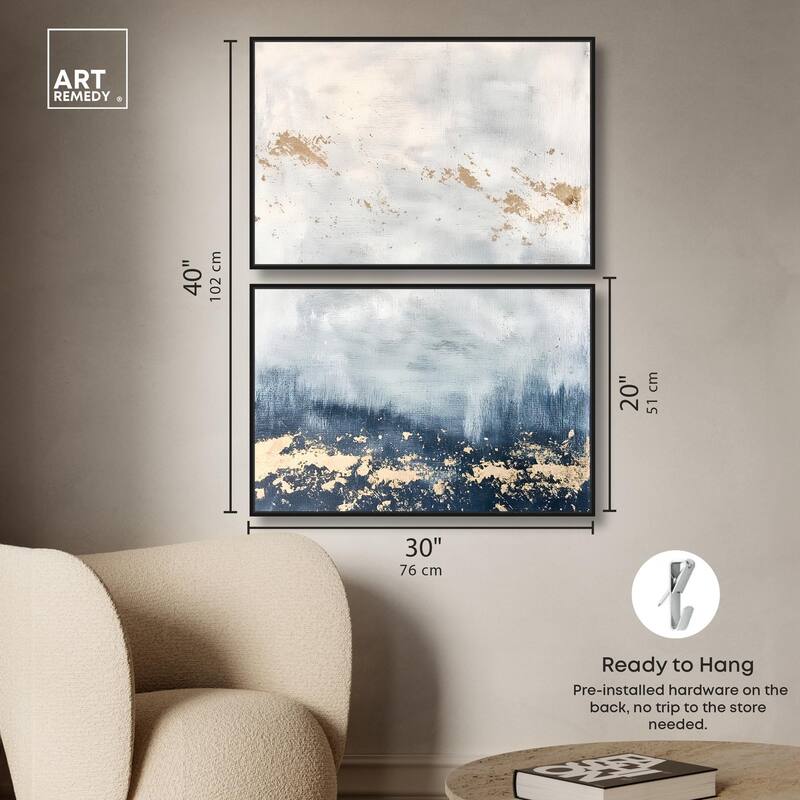 Inner Cosmos II Canvas Set of 2 by Art Remedy