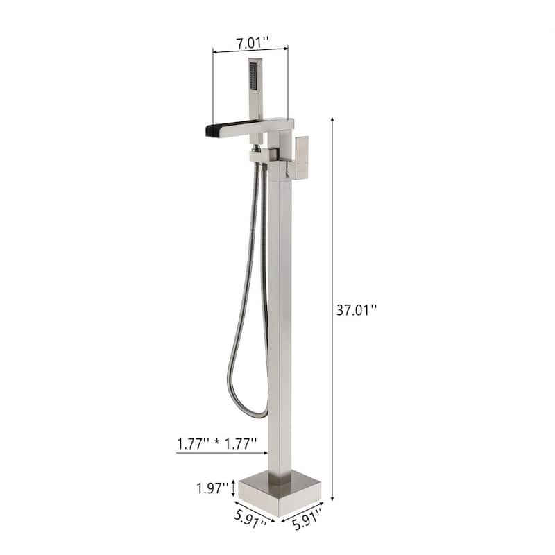 Freestanding Bathtub Faucet with Hand Held Shower