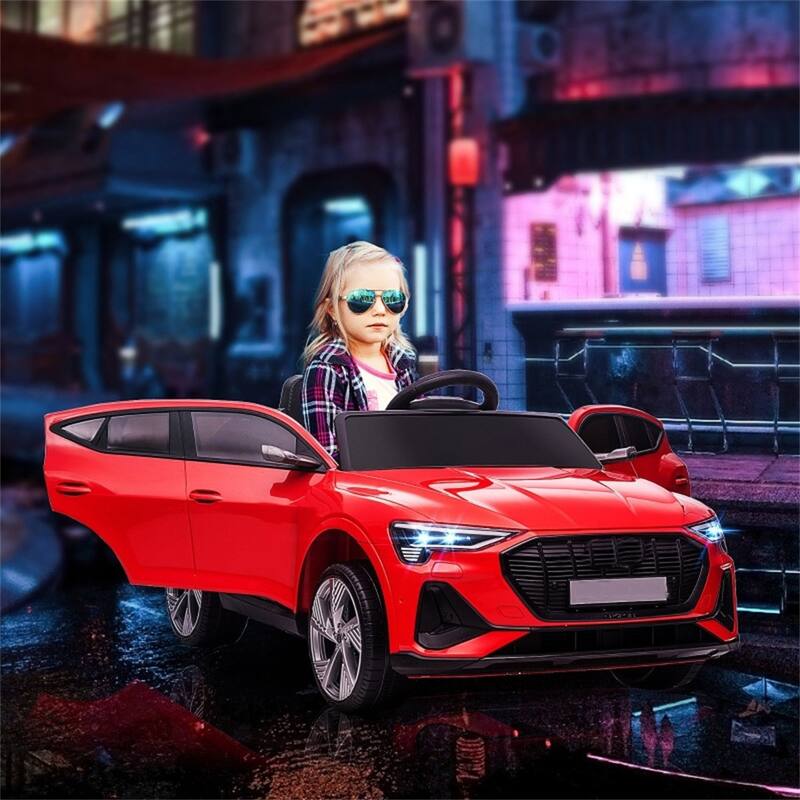 12V Electric Ride-On Car for Toddlers with USB Music LED Lights and Dual Motors Safety Wheels - 42.5" L x 23.5" W x 18.5" H