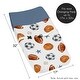 preview thumbnail 5 of 4, Sweet Jojo Designs Sports Theme Boy Changing Pad Cover Watercolor Vintage Sport Themed Soccer Balls Football Baseball Basketball