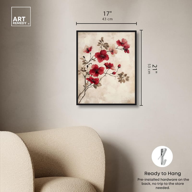 Cherry Bloom Canvas by Art Remedy