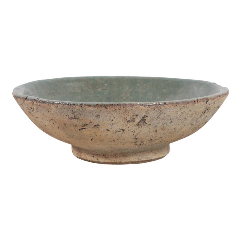 Pottery Modern Handcrafted Decorative Bowl for Home Decor - 4" Brown - 11.75"