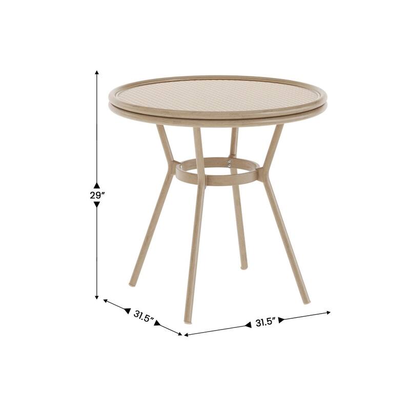 Bistro Table with Metal Frame