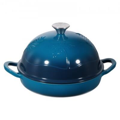 Green Enameled Cast Iron 5QT Dutch Oven for Bread Baking