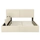 preview thumbnail 5 of 34, Upholstered Platform Bed with Lateral Storage Compartments and Thick Fabric,Velvet