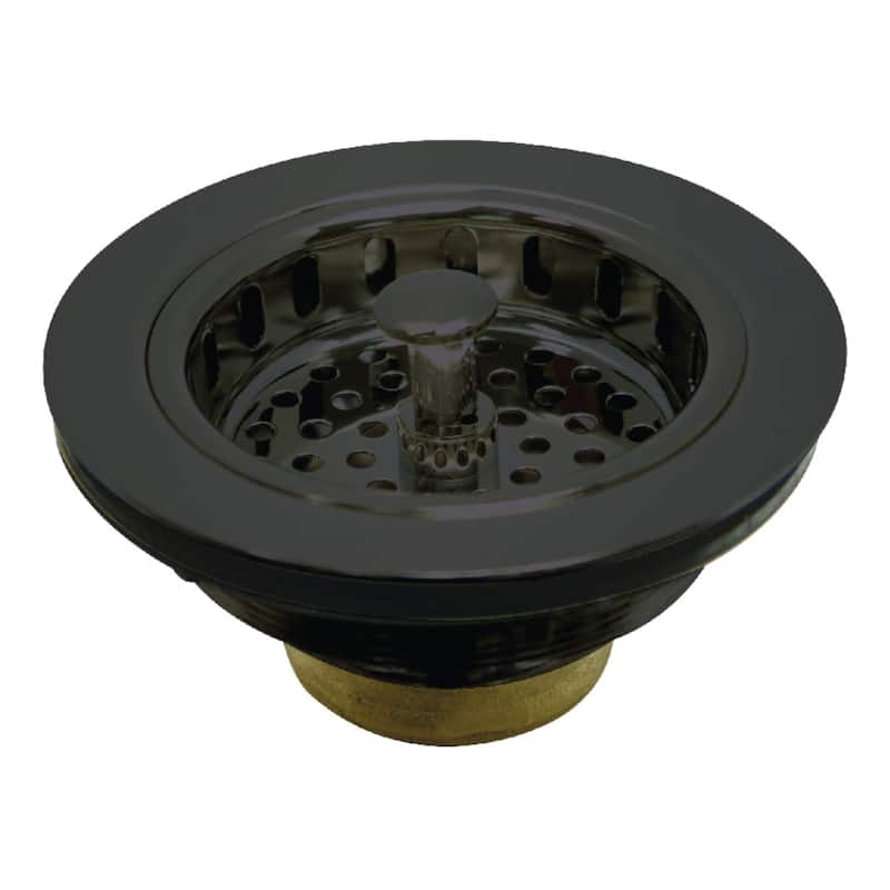Kingston Brass Made To Match 4-1/2" Basket Strainer - Black Stainless Steel