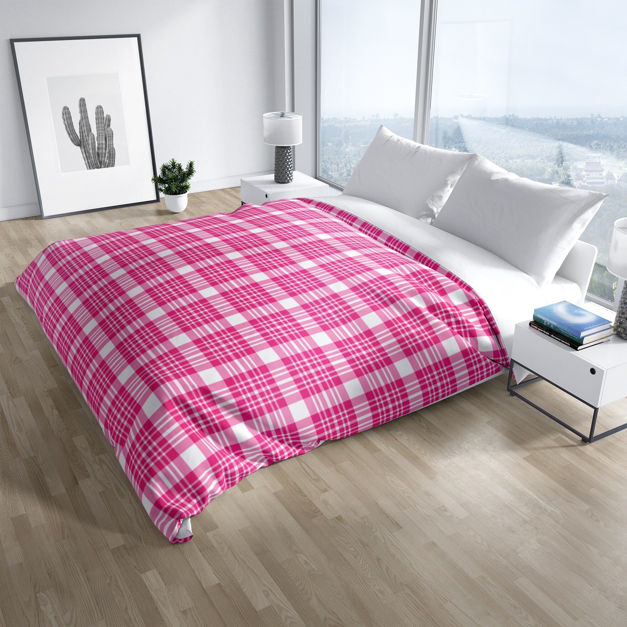 Girls on sale plaid bedding