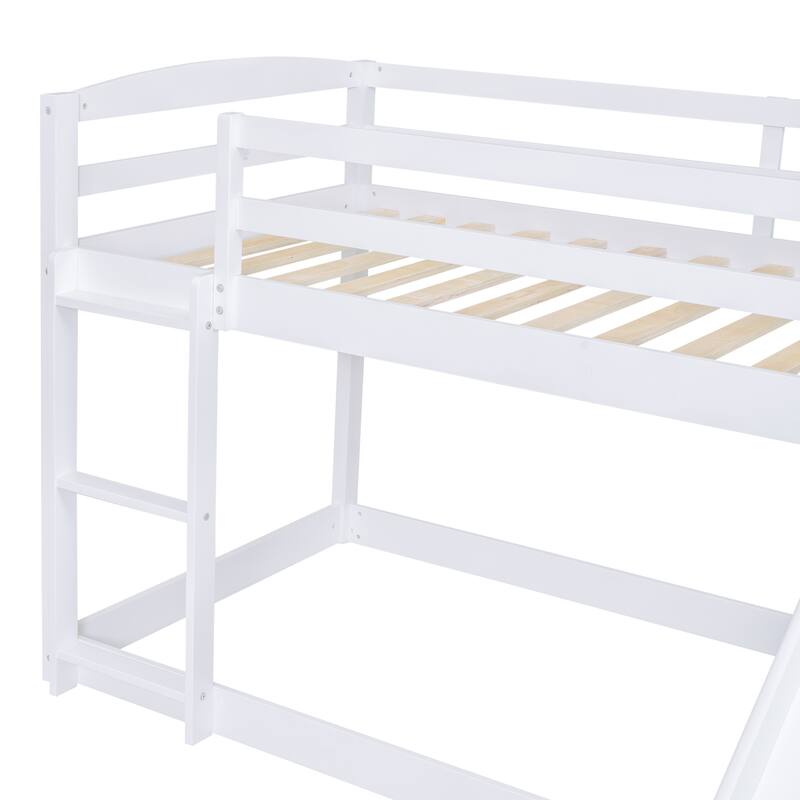 Bunk Bed with Convertible Slide and Ladder