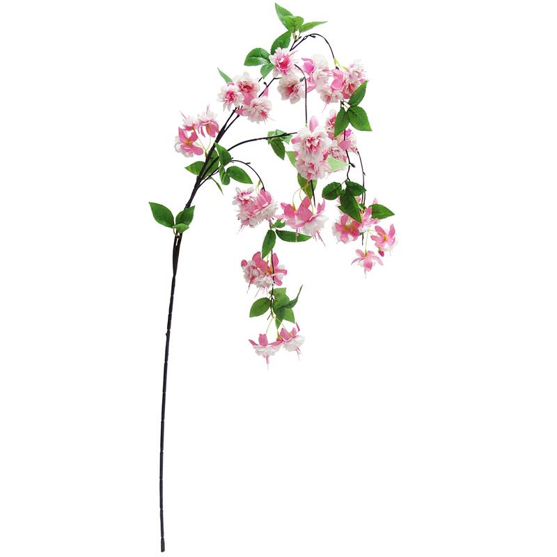 Set of 3 Artificial Hanging Fuchsia Flower Stem Spray 50in - 50" L x 12" W x 3" DP - Fuchsia