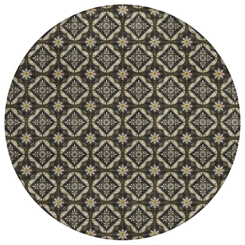Machine Washable Indoor/ Outdoor Contemporary Granby Chantille Rug