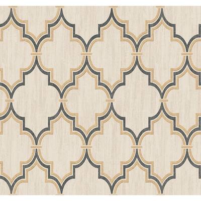 Seabrook Designs Sandoval Geometric Unpasted Wallpaper