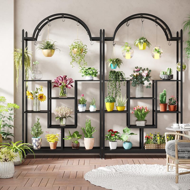 5-tier Arched Plant Stand Indoor Plant Shelf for Garden