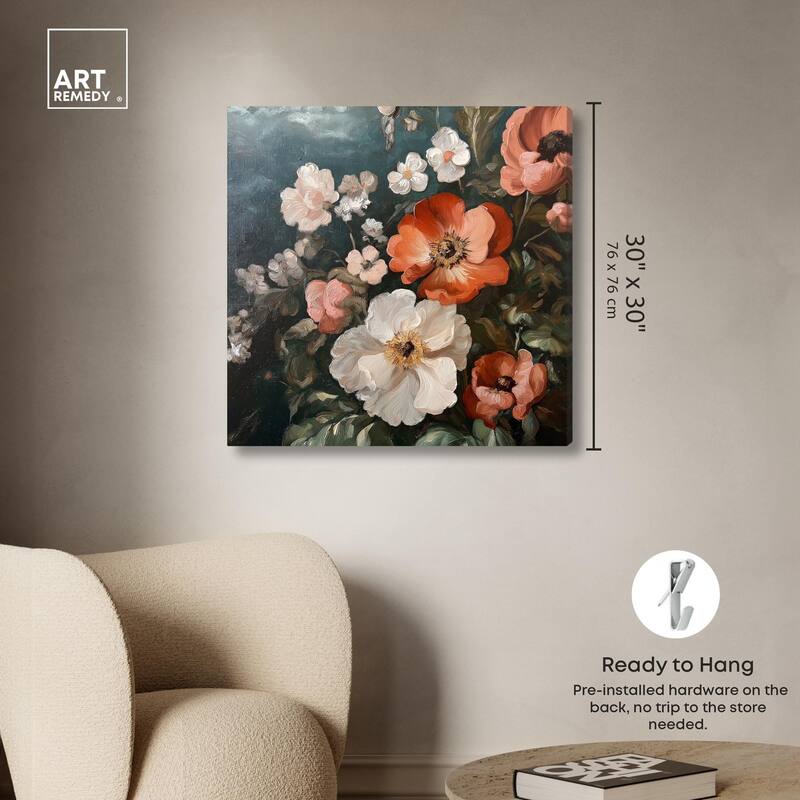 Petals in Abundance Canvas by Art Remedy, Gallery Wrapped
