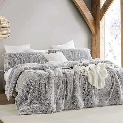 Peak of Cozy® - Coma Inducer® Oversized Comforter Set - Chevron Frosted Espresso