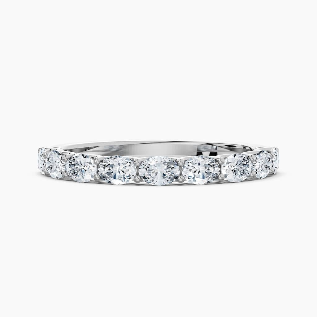 Auriya 14k Gold Oval East-West Lab Grown Diamond Half Eternity Band 0.90 - 3.75 ct. tw. (F-G, VS)