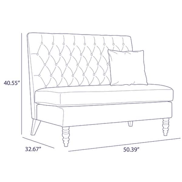 Green Belleze Modern Button Tufted Settee Bedroom Bench Loveseat Sofa Living Room Velvet Sofas Couches Living Room Furniture Eitapesca Com