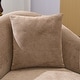 preview thumbnail 16 of 20, Christopher Knight Home - Modern Upholstered Curved Chaise Lounge with Boucle Fabric & Lumbar Pillow - 61.25"W