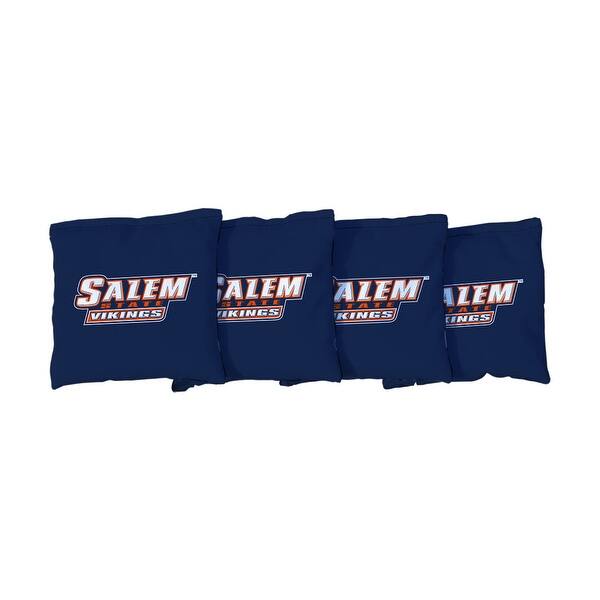 slide 2 of 3, Salem State Vikings Blue Cornhole Bags All-Weather Resin Filled