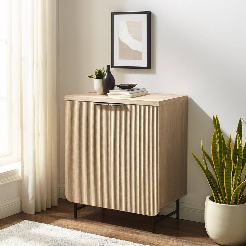 Middlebrook Modern Fluted-Door Storage Console