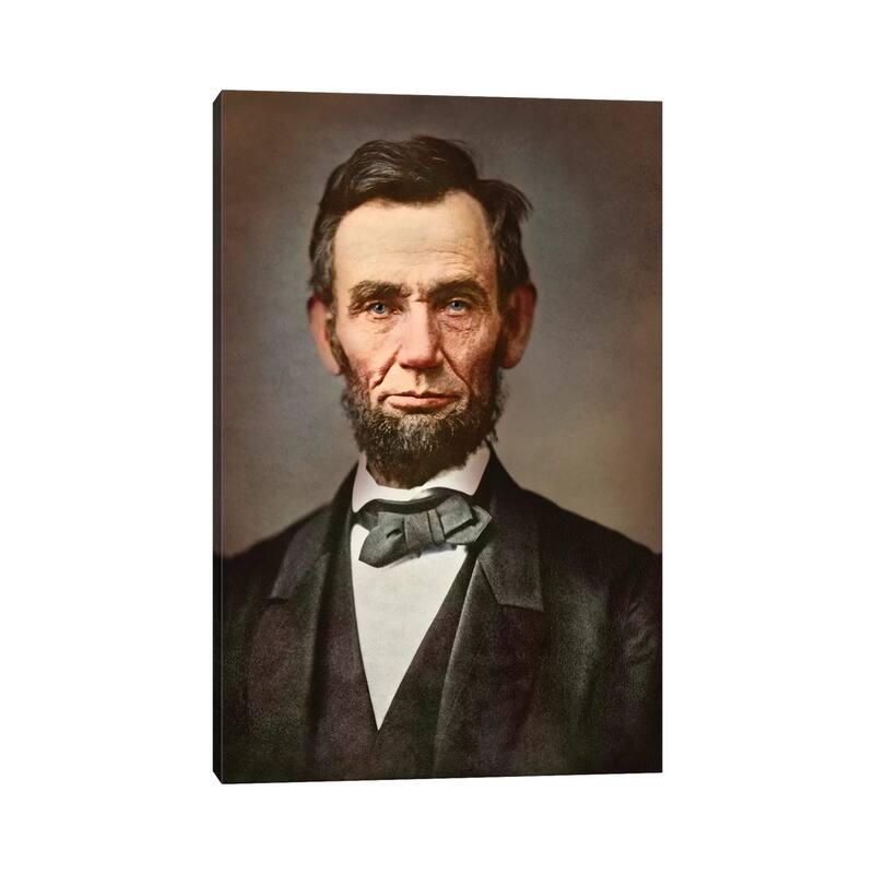 iCanvas "Vintage Portrait Of President Abraham Lincoln" by Stocktrek Images Canvas Print