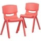 preview thumbnail 26 of 44, 2 Pack Plastic Stack School Chair with 13.25"H Seat, K-2 School Chair