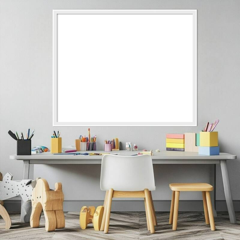 Incline Framed Dry Erase Magnetic Board