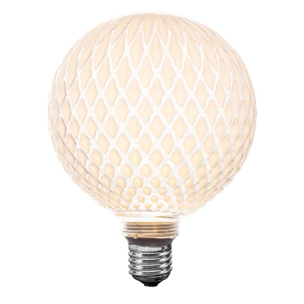 Festive Living LED G125 + COB Bulb Indoor/Outdoor Covered Edison Bulbs, E26 Base - Diamond Luxe - Large