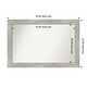preview thumbnail 40 of 119, Dove Greywash Framed Non-Beveled Custom Wall Mirror, Bathroom Vanity Mirror Outer Size: 48 x 32