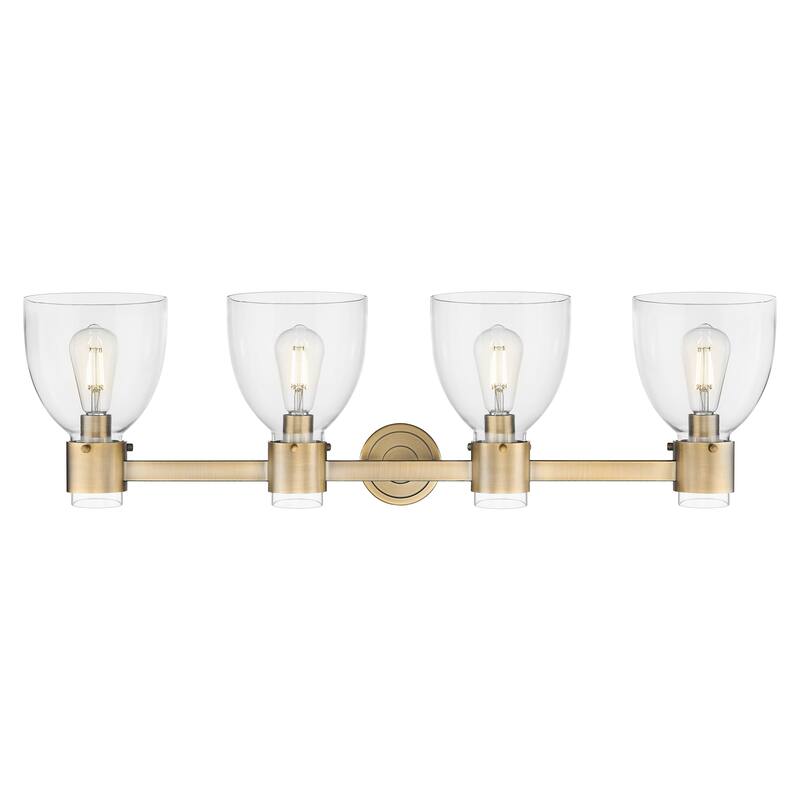 Innovations Lighting Downtown Urban - Lawton Bell - 4 Light 34" Wall-Mounted Bath Vanity Light
