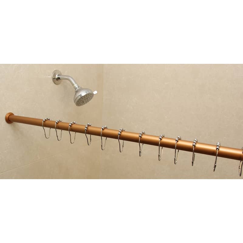 1-inch Adjustable Tension-mounted Shower or Window Curtain Rod