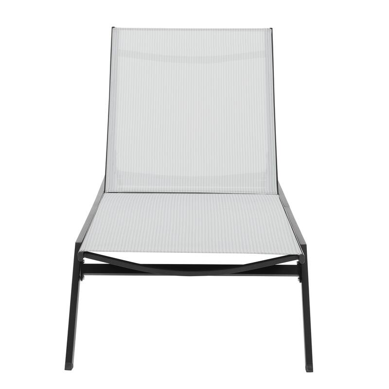 Corvus Torino Adjustable Sling Fabric Patio Chaise Lounge