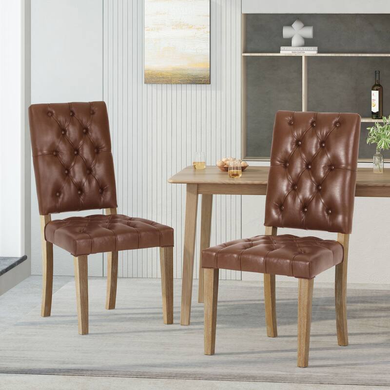 Kessler Tufted Dining Chairs by Christopher Knight Home