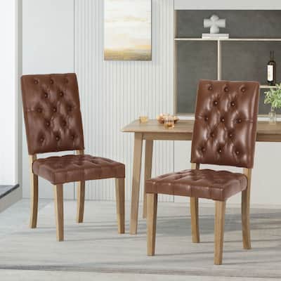 Kessler Tufted Dining Chairs by Christopher Knight Home