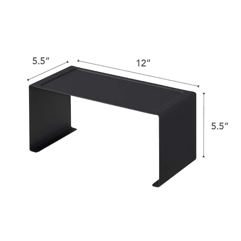 Yamazaki Home Stackable Countertop Shelf - Two Sizes, Steel, Small, Stack up to two, Holds 6.6 lbs