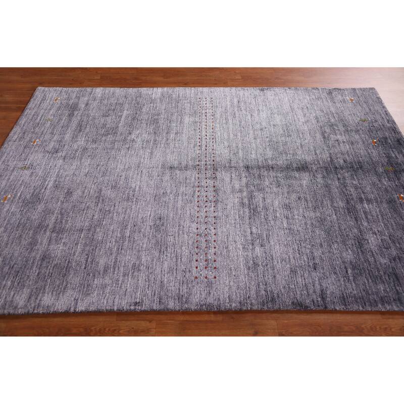 Hand Knotted Oriental 100% Wool Carpet Tribal Animal Pictorial Multi-Colored Gabbeh Area Rug - 7' 6'' X 5' 4''
