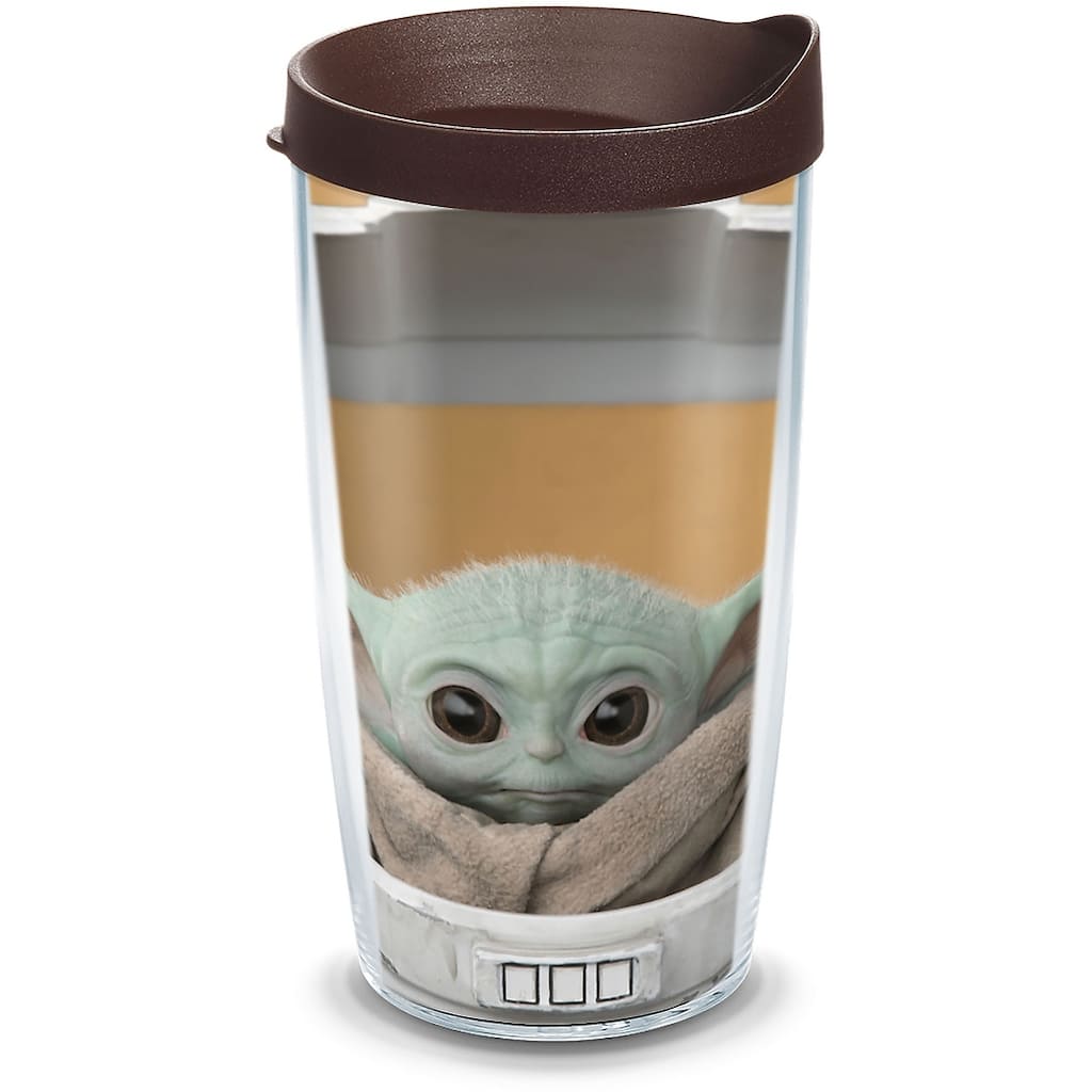 Tervis Star Wars - The Mandalorian Child Stare Made in USA Double Walled Insulated Travel Tumbler, Classic