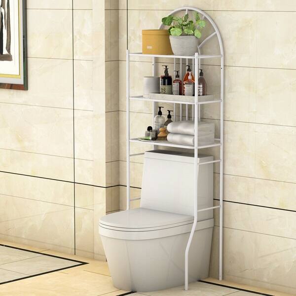 Shop Bathroom Towel Storage Rack With 3 Shelves Overstock 28430701